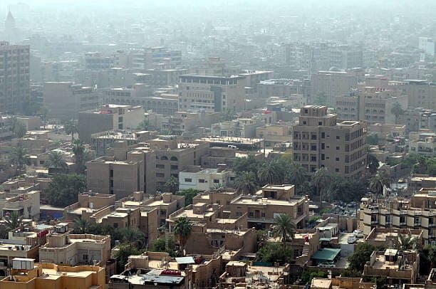A Middle Eastern cityscape